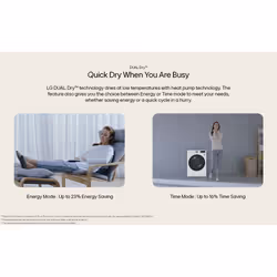LG V7 FDV709W 9kg Tumble Dryer - Additional view 5