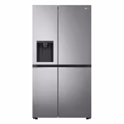 LG NatureFRESH™ GSLV71PZTF American Fridge Freezer, Freestanding, American door, Metallic, Silver, Touch, Wireless, LED, Insi ...
