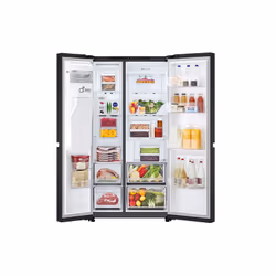 LG GSLC40EPPE side-by-side refrigerator Freestanding 638 L E Black, Graphite - Additional view 2