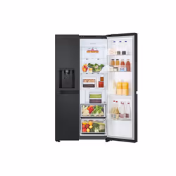 LG GSLC40EPPE side-by-side refrigerator Freestanding 638 L E Black, Graphite - Additional view 4