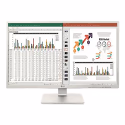 LG 27BK55YP-W, 68.6 cm (27"), 1920 x 1080 pixels, Full HD, LED, 5 ms, Black