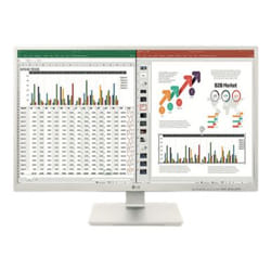 LG 27BK55YP-W computer monitor 68.6 cm (27") 1920 x 1080 pixels Full HD LED Black