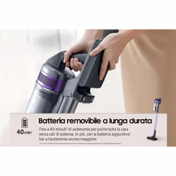 Samsung VS15A6031R4 Stick vacuum Battery Dry Bagless 0.8 L Black - Additional view 8