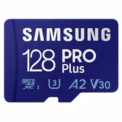 Samsung 128GB PRO Plus 160MB/s U3 V30 A2 Micro SD Memory Card with Adapter