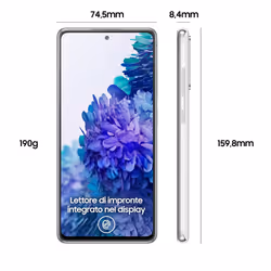 Samsung Galaxy S20 FE 16.5 cm (6.5") Dual SIM 4G USB Type-C 6 GB 128 GB 4500 mAh White