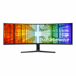 Samsung LS49A950UIU, 124.5 cm (49"), 5120 x 1440 pixels, 5K Ultra HD, QLED, 4 ms, Black