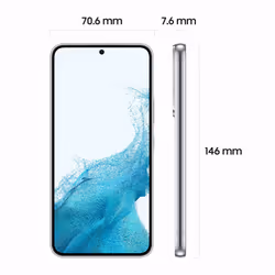 Samsung Galaxy S22 SM-S901B 15.5 cm (6.1") Dual SIM Android 12 5G USB Type-C 8 GB 256 GB 3700 mAh White