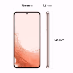 Samsung Galaxy S22 15.5 cm (6.1") Dual SIM Android 12 5G USB Type-C 8 GB 128 GB 3700 mAh Gold, Pink