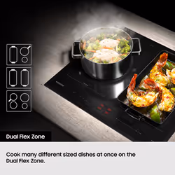 Samsung NZ64B5066KK Black Built-in 60 cm Zone induction hob 4 zone(s) - Additional view 5
