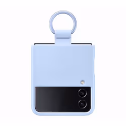 Original Samsung Galaxy Z Flip4 Silicone Cover with Ring For Galaxy Z Flip4 Z Flip 4 Stylish Silicone Cover Full Protective Phone Case