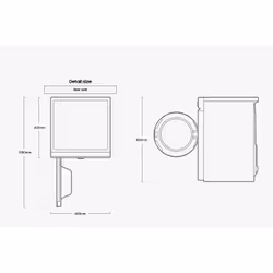 Samsung Bespoke AI™ Series 8 DV90BB9445GBS1 with Super Speed Dry, Heat Pump Tumble Dryer, 9kg