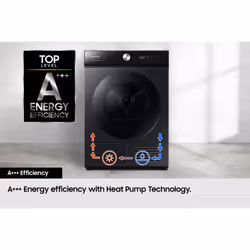 Samsung Bespoke AI™ Series 8 DV90BB9445GBS1 with Super Speed Dry, Heat Pump Tumble Dryer, 9kg - Additional view 5