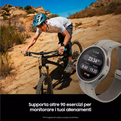Samsung Galaxy Watch5 Pro Bluetooth 45mm Smart Watch Wellness Tracker Fitness Tracker Long Life Battery Gray Titanium [Italian Version]