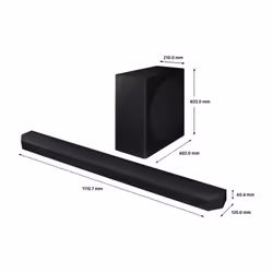 Samsung HW-Q800C/XU soundbar speaker Black 5.1.2 channels