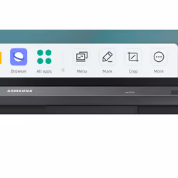 Samsung WA75C interactive whiteboard 190.5 cm (75") 3840 x 2160 pixels Touchscreen Black - Additional view 6
