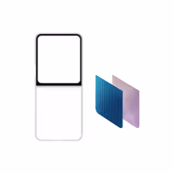 Samsung EF-ZF731CTEGWW mobile phone case 17 cm (6.7") Flip case Transparent