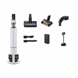 Samsung VS20B95823W, 2-in-1 stick vacuum, Bagless, Black, White, Dry, Multi cyclonic, Bare floor, Carpet
