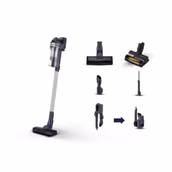 Samsung VS15A60AGR5, Stick vacuum, Bagless, Black, Silver, 0.8 L, Rectangular, Dry