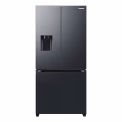 Samsung Series 7 RF50C532EB1/EU French Style Fridge Freezer with Non-Plumbed Water Dispenser - Black, Freestanding, American ...