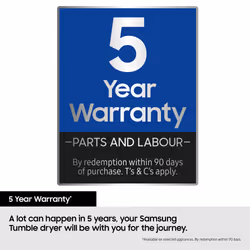 Samsung DV90CGC0A0AB tumble dryer Freestanding Front-load 9 kg A++ Black - Additional view 6
