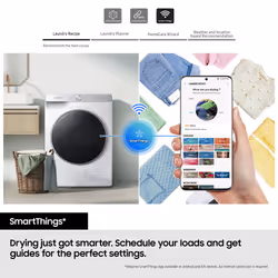 Samsung DV90CGC0A0AEEU tumble dryer Freestanding Front-load 9 kg A++ White - Additional view 8