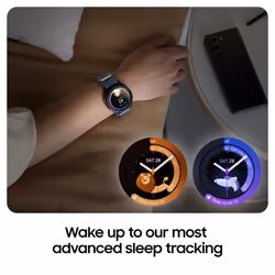 Samsung Galaxy Watch6 Classic Smart Watch, Fitness Tracker, Bluetooth, 43mm, Black, 3 Year Extended Warranty (UK Version)