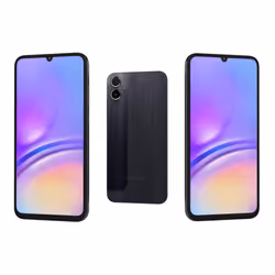 Samsung Galaxy A05 4GB RAM 128GB Dual Sim, Unlocked to all Carrier, with official 25W UK Adapter (EP-T2510) Retail Pack and Clear Case - Black