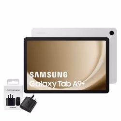 Samsung Galaxy Tab A9+ 64GB 4GB RAM Unlocked to all Carrier, with official 25W UK Adapter (EP-T2510) Retail Pack, (11.0, Inch ...