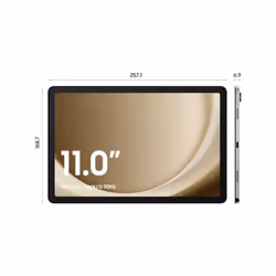 Samsung Galaxy Tab A9+ 64GB 4GB RAM Unlocked to all Carrier, with official 25W UK Adapter (EP-T2510) Retail Pack, (11.0, Inches, Graphite, 5G - Silver