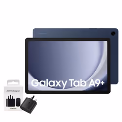 Samsung Galaxy Tab A9+ 64GB 4GB RAM Unlocked to all Carrier, with official 25W UK Adapter (EP-T2510) Retail Pack, (11.0, Inch ...