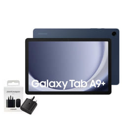 Samsung Galaxy Tab A9+ 64GB 4GB RAM Unlocked to all Carrier, with official 25W UK Adapter (EP-T2510) Retail Pack, (11.0, Inches, Graphite, 5G, - Navy