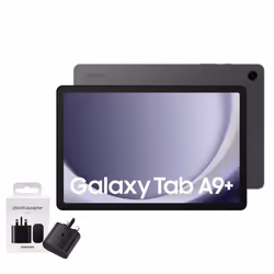 Samsung Galaxy Tab A9+ 64GB 4GB RAM Unlocked to all Carrier, with official 25W UK Adapter (EP-T2510) Retail Pack, (11.0, Inch ...