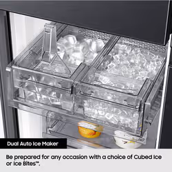 Samsung RF24BB620ES9 side-by-side refrigerator Freestanding E Silver - Additional view 7