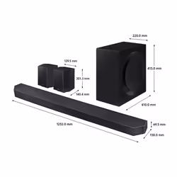Samsung HW-Q990D Black 11.1.4 channels 656 W