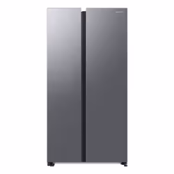 Samsung RS66DG813CS9EU American Style Fridge Freezer with SpaceMax™ Technology - Refined Inox, Freestanding, American door, S ...