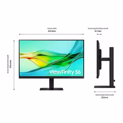 Samsung LS27D600UAU computer monitor 68.6 cm (27") 2560 x 1440 pixels Quad HD Black - Additional view 5