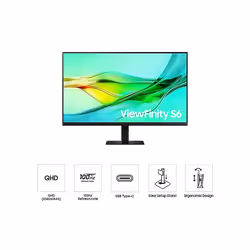 Samsung LS32D600UAU computer monitor 81.3 cm (32") 2560 x 1440 pixels Quad HD Black - Additional view 4
