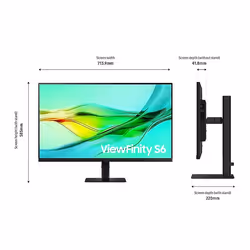 Samsung LS32D600UAU computer monitor 81.3 cm (32") 2560 x 1440 pixels Quad HD Black - Additional view 5