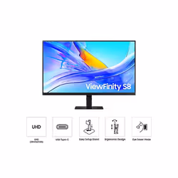 Samsung LS27D800UAU computer monitor 68.6 cm (27") 3840 x 2160 pixels Quad HD Black - Additional view 4