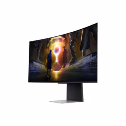 Samsung G85SD computer monitor 86.4 cm (34") 3440 x 1440 pixels UltraWide Quad HD OLED Silver - Additional view 4