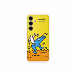 Samsung Keith Haring Flipsuit Case for S24 FE, Cover, Samsung, 17 cm (6.7"), Yellow