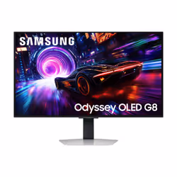 Samsung G81SF, 81.3 cm (32"), 3840 x 2160 pixels, 4K Ultra HD, OLED, 0.03 ms, Silver