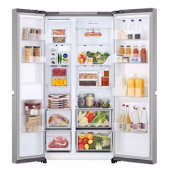 LG NatureFRESH GSBC40PYPE American Style Fridge Freezer - Prime Silver - E Rated - Additional view 4