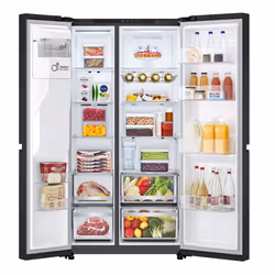 LG GSLE81EPBD American fridge freezer 628 L Black class D No Frost - Additional view 8