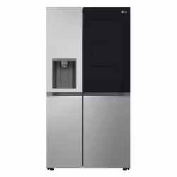 LG GSGV80PYLL, Freestanding, American door, Metallic, Silver, Prime Silver, Buttons, Touch, LED