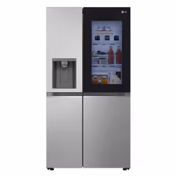 LG GSGV80PYLL side-by-side refrigerator Freestanding 635 L E Metallic, Silver