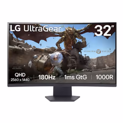 LG 32GS60QC-B, 80 cm (31.5"), 2560 x 1440 pixels, Quad HD, LCD, 1 ms, Black