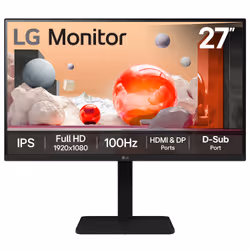 LG 27BA450-B.AEKQ, 68.6 cm (27"), 1920 x 1080 pixels, Full HD, 5 ms, Black