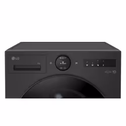 LG VX70 Series AI Direct Drive™ F4X7009TBB 9 kg 1400 Spin Washing Machine - Matte Black - A-40% Rated