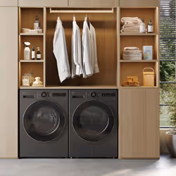LG RHX7010TBB tumble dryer Freestanding Front-load 10 kg Black - Additional view 2